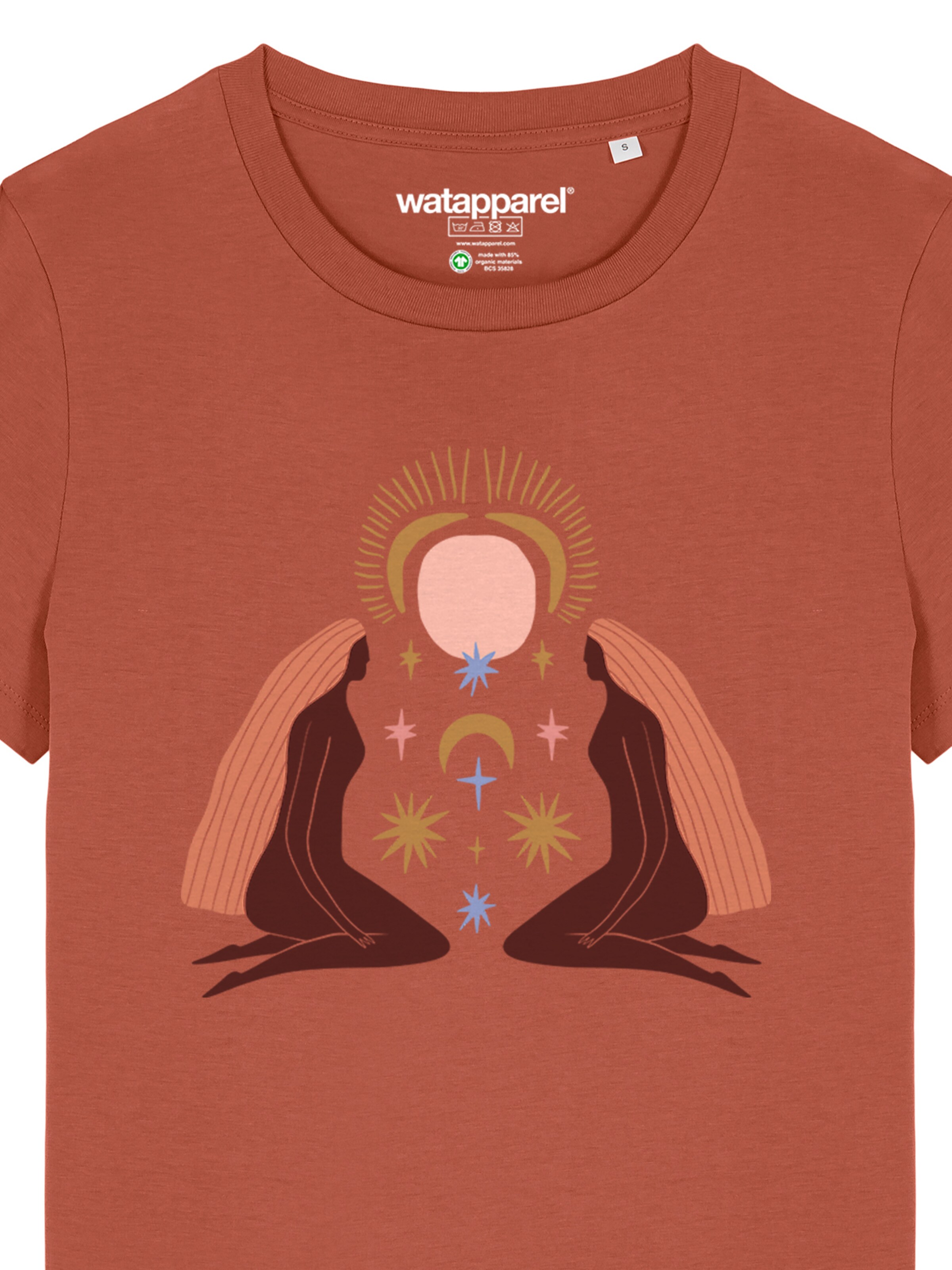 Watapparel Shirt 'Love and flex' in Rood