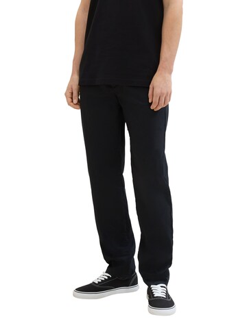 TOM TAILOR DENIM Regular Pants in Black: front