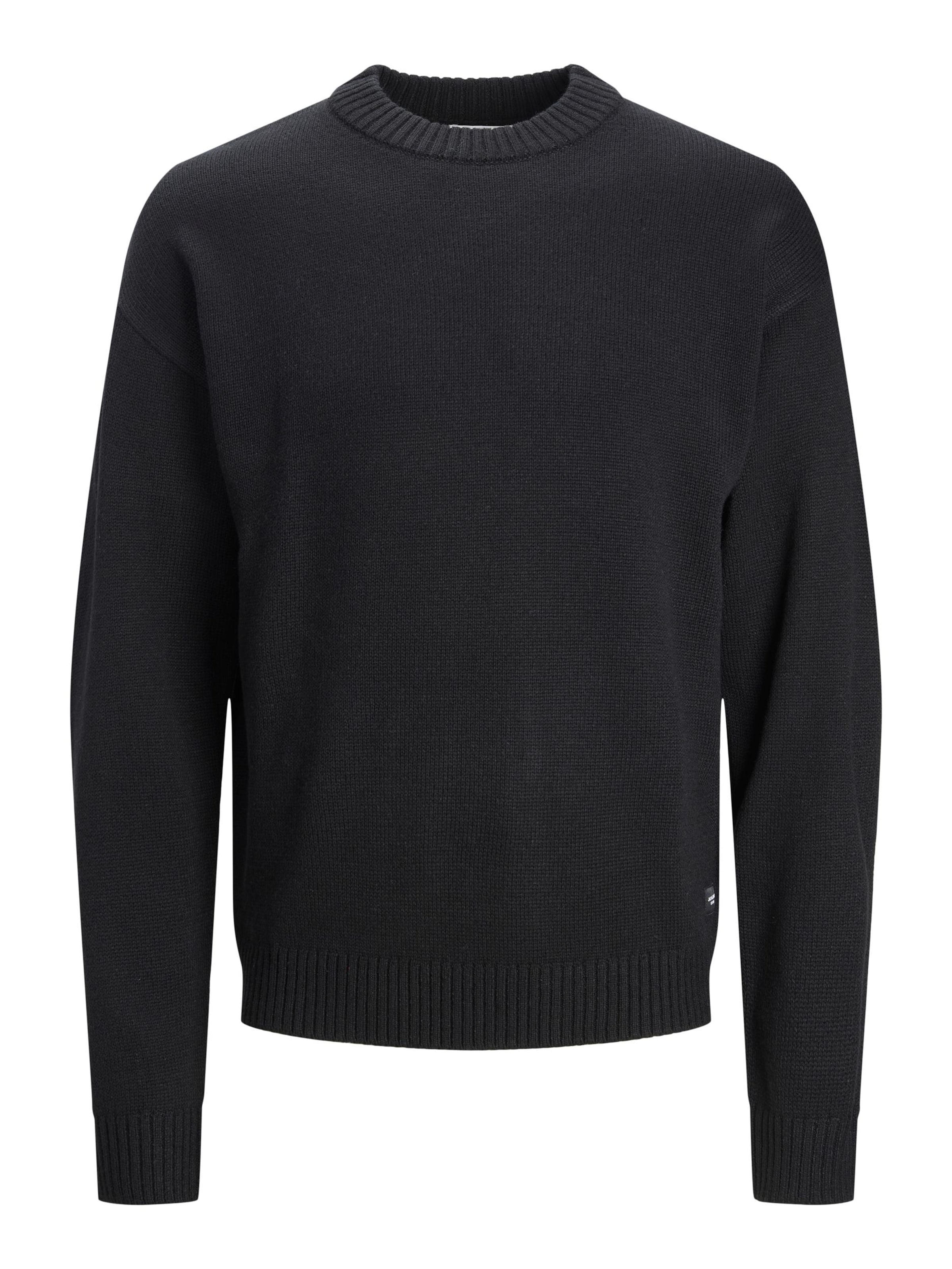 Pull-over 'JJEJack' JACK & JONES en noir : devant