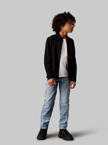 Calvin Klein Jeans Regular fit Button Up Shirt in Black