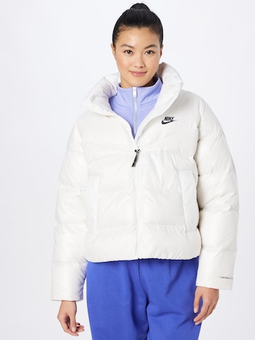 Nike Sportswear Functionele jas in Wit: voorkant