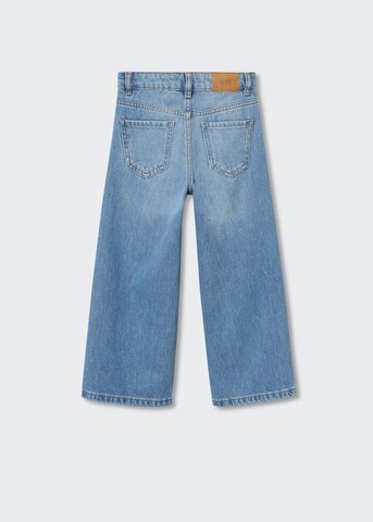 MANGO KIDS Wide leg Jeans i blå