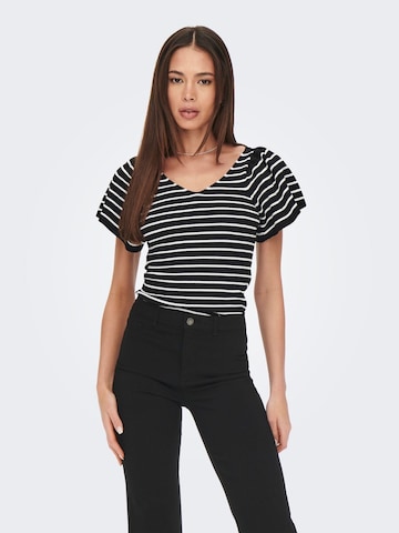 Tricou de la ONLY pe negru: față