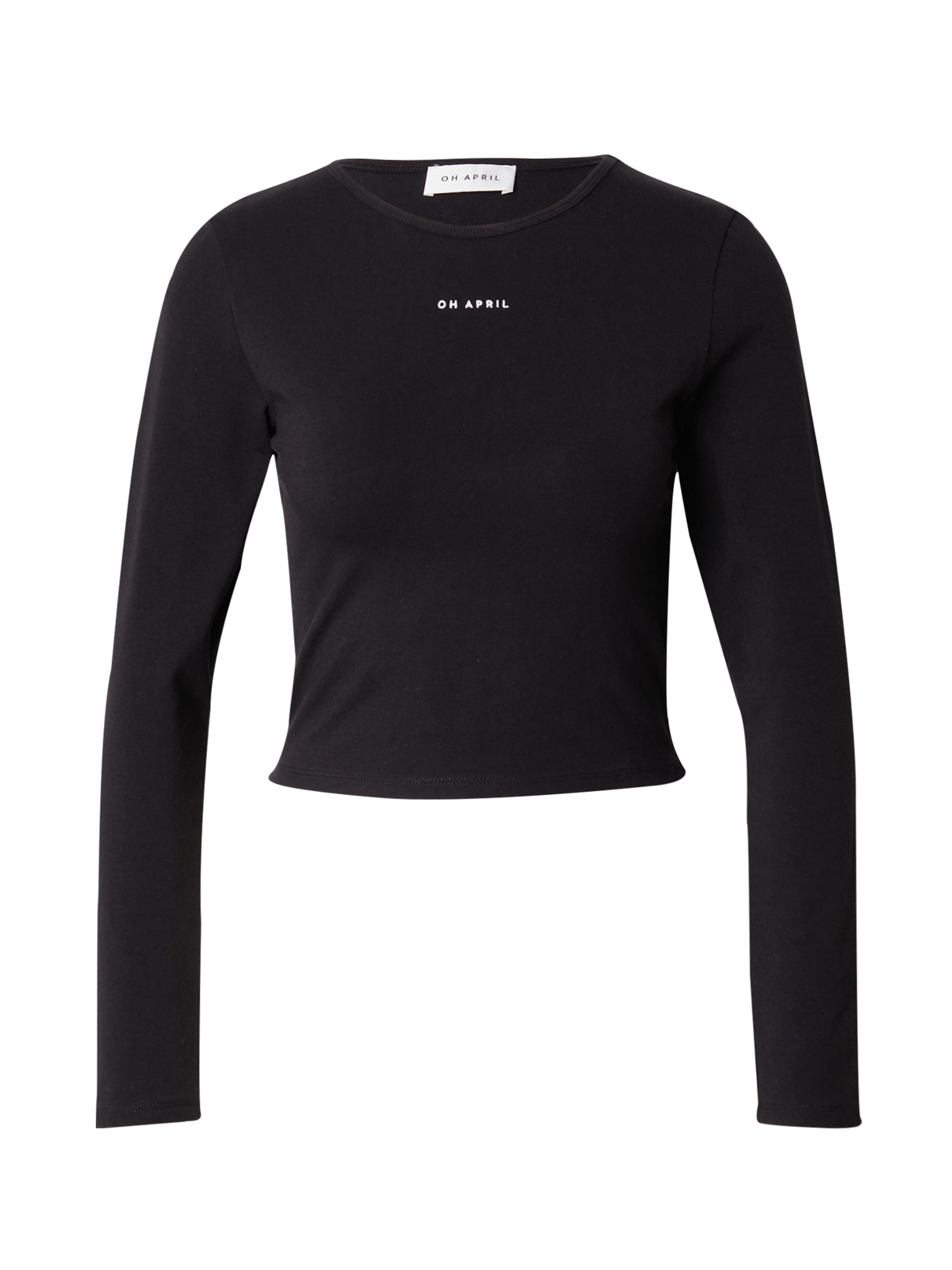 OH APRIL Shirt 'Ica' in Zwart: voorkant