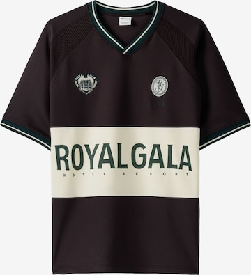 Bershka T-shirt 'ROYAL GALA' i brun: framsida