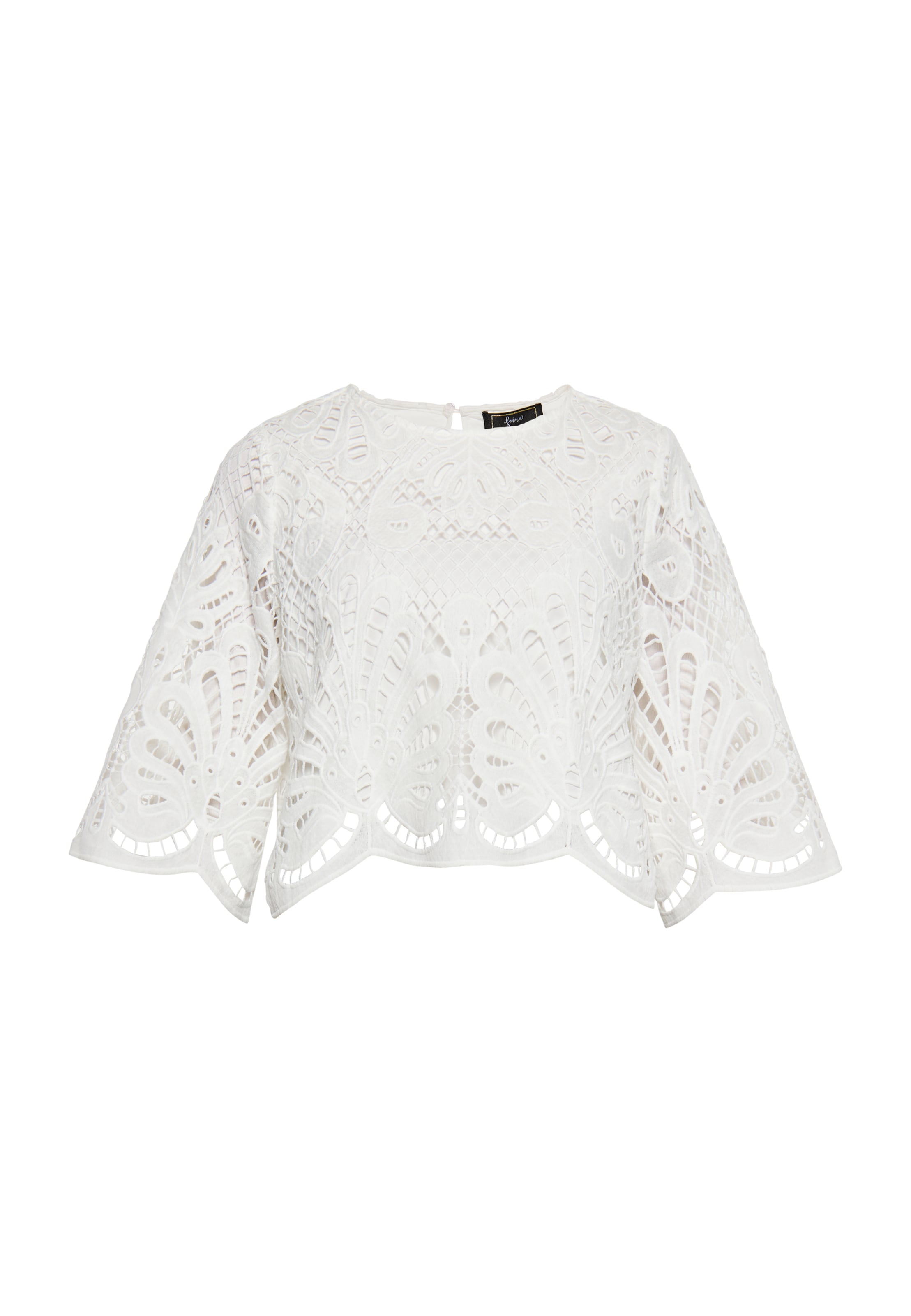 faina Blus i vit: framsida