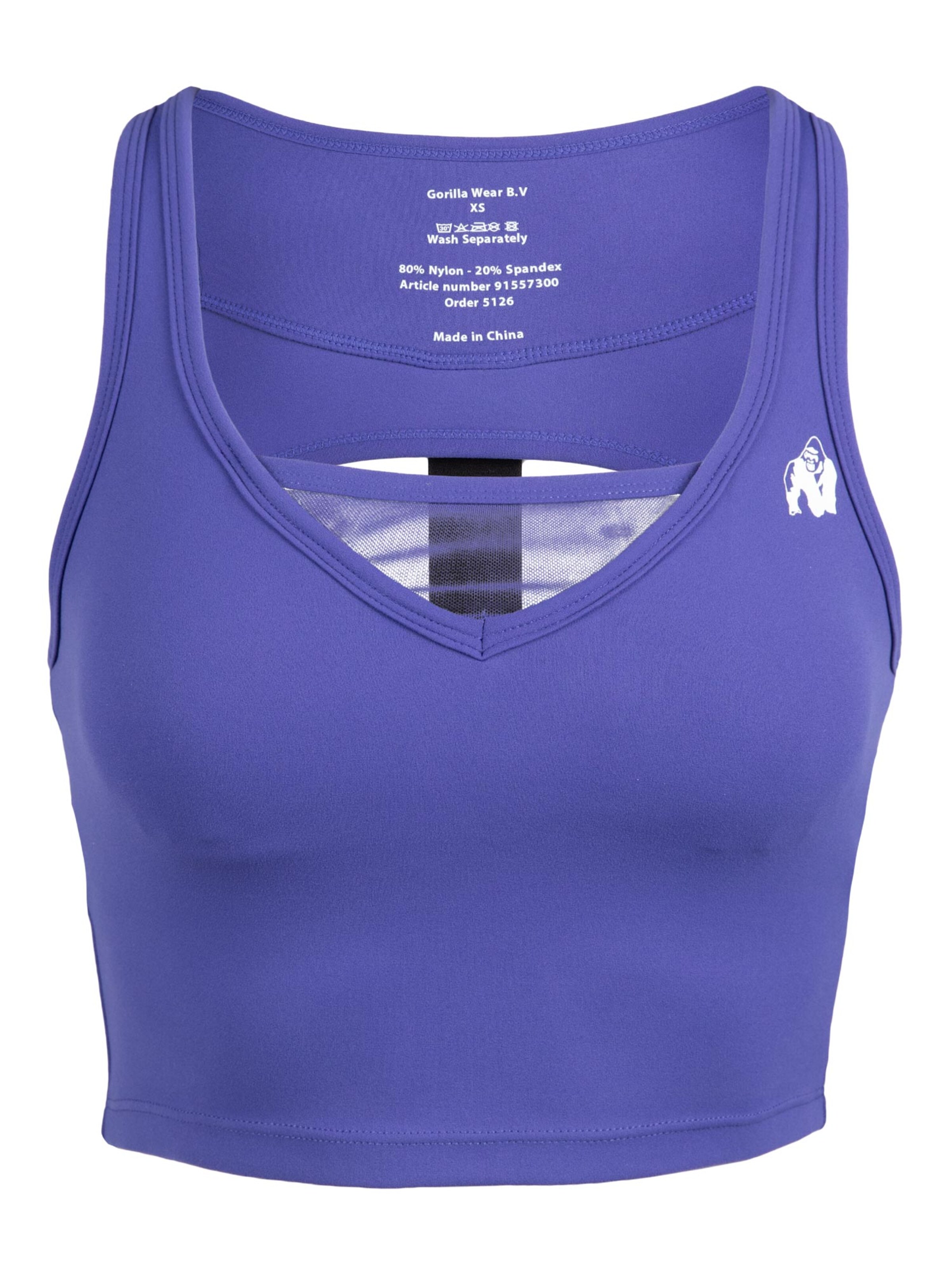 Maglia funzionale di Gorilla Wear in lilla: frontale