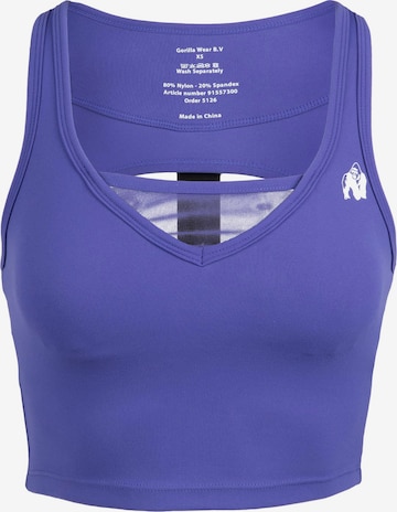 T-Shirt fonctionnel Gorilla Wear en violet : devant