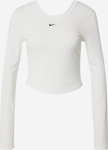 T-shirt Nike Sportswear en beige : devant