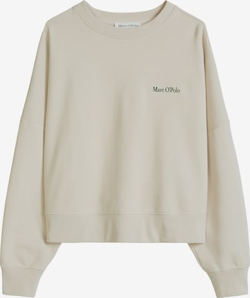 Sweat-shirt Marc O'Polo en beige : devant