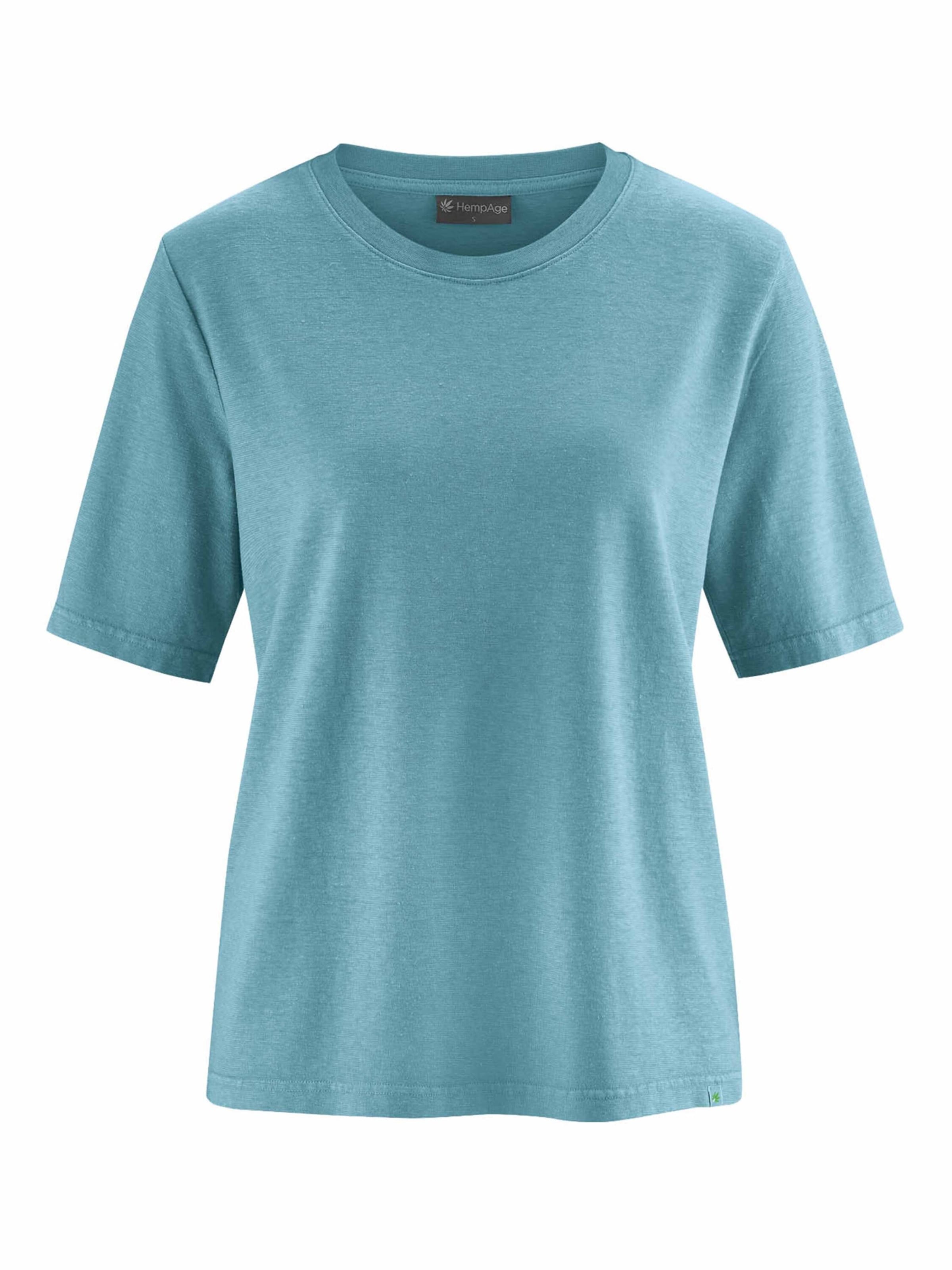 HempAge T-Shirt in Blau: Vorderseite