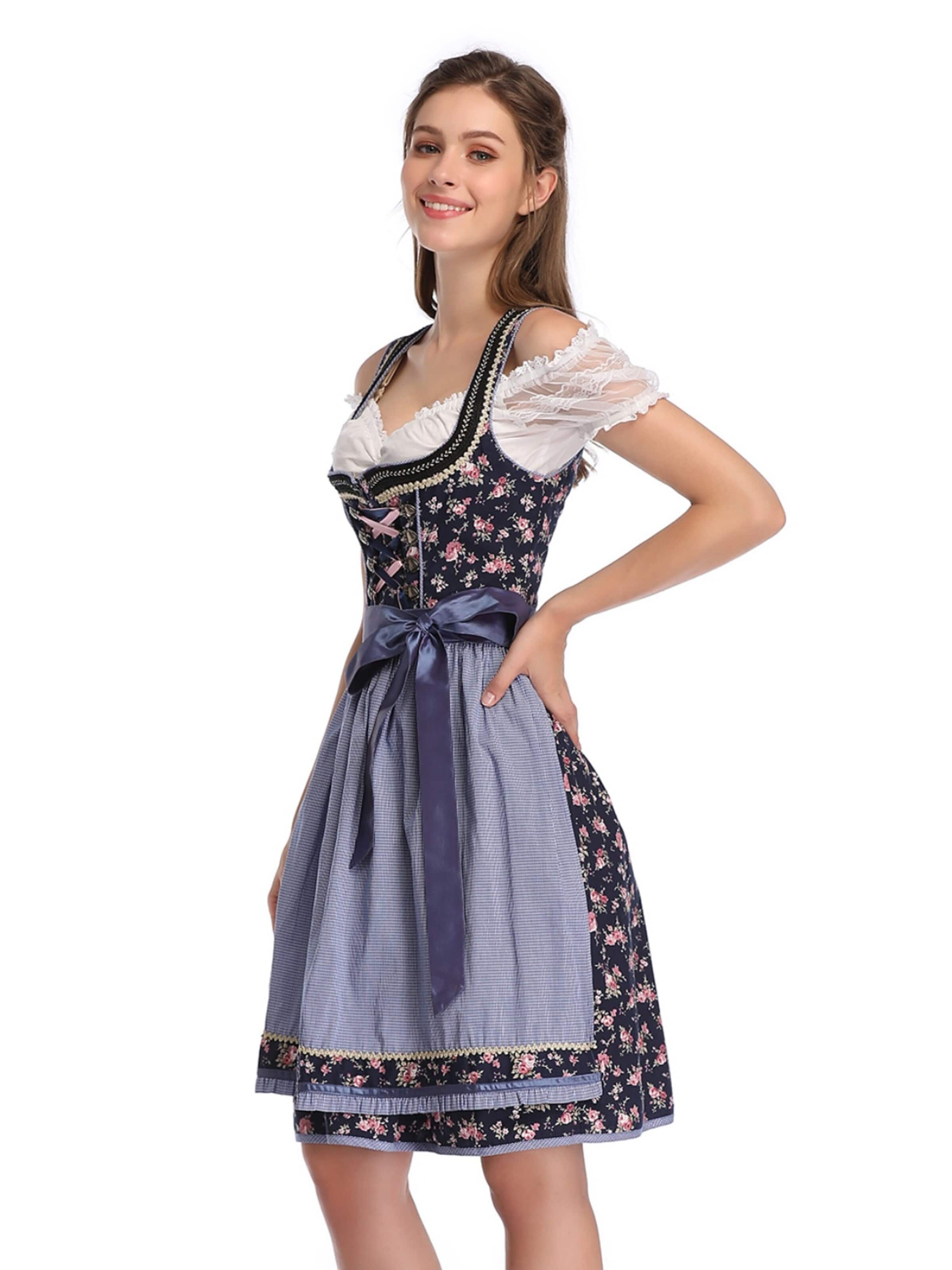 Yesfashion Dirndl‌‌‌‌‌ in Blau