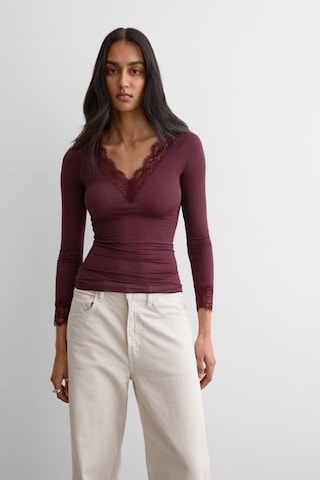 INTIMISSIMI Shirt 'Ultralight' in Red: front