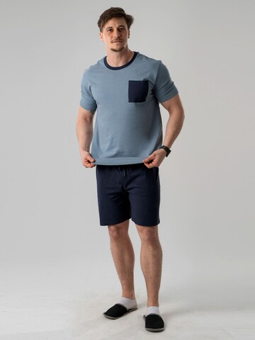 Pigiama corto 'Pantoneclo Men’s Nightwear Set' di PANTONECLO in blu