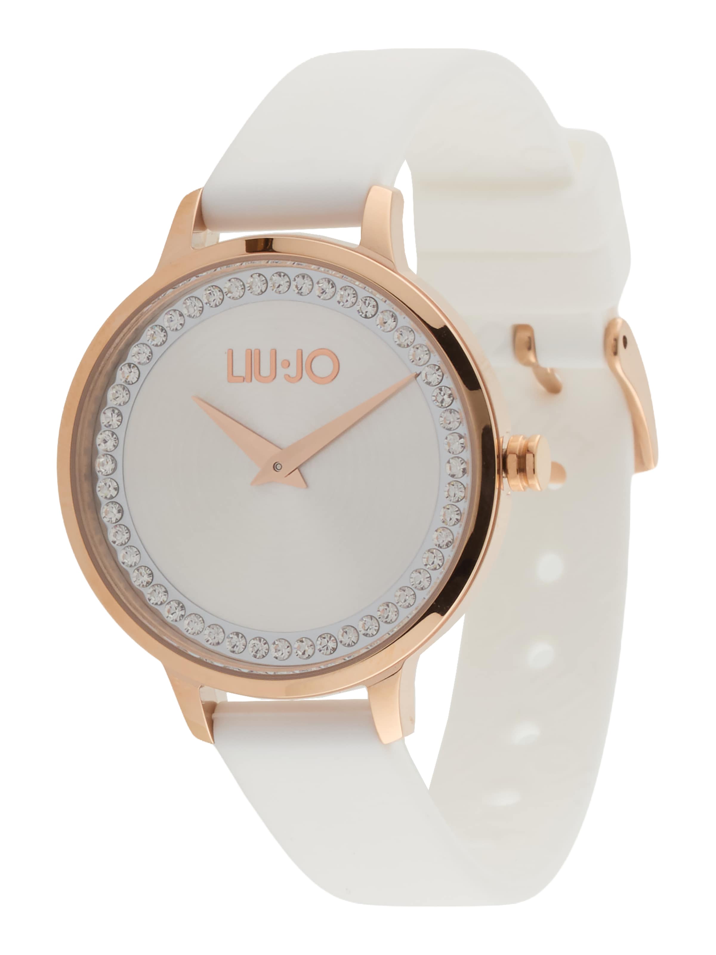 Liu Jo Αναλογικό ρολόι 'Shine GR White Silicone' σε λευκό: μπροστά