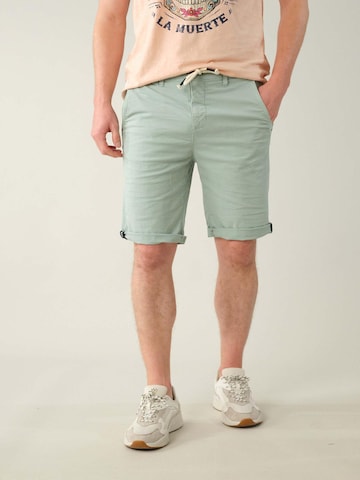Deeluxe Slimfit Broek 'Karma' in Groen: voorkant