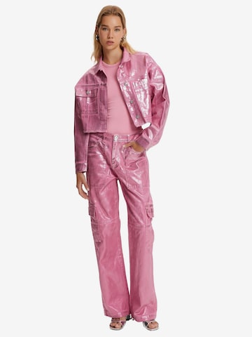 NOCTURNE Демисезонная куртка в Ярко-розовый