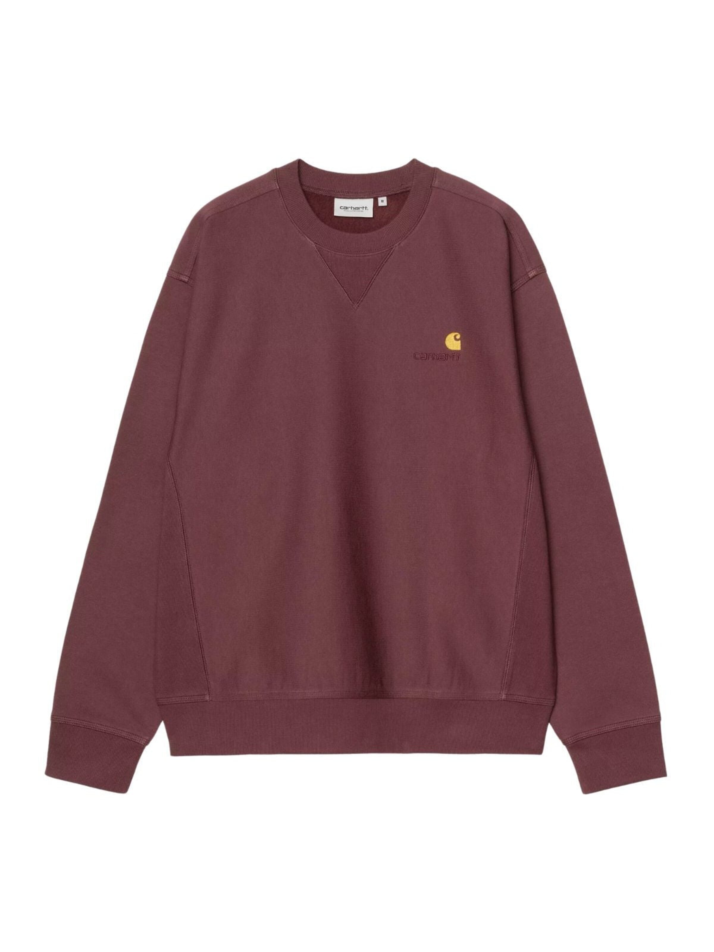 Carhartt WIP Pullover 'American Script'‌‌‌‌‌‌‌‌ in Rot: Vorderseite