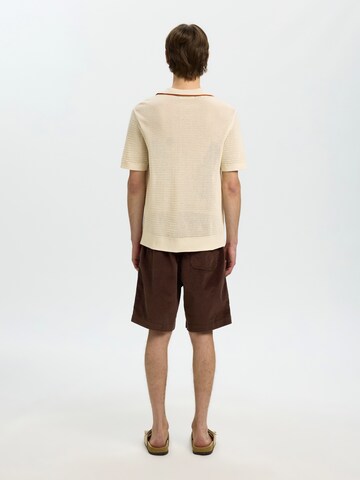 SELECTED Pullover 'SLHJESSE' i beige