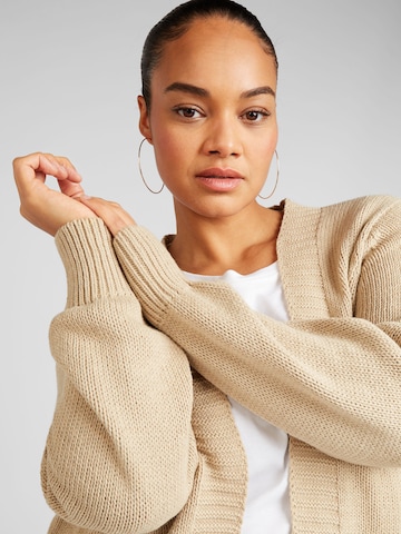 ONLY Carmakoma Knit Cardigan 'MILLE' in Beige
