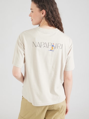 NAPAPIJRI Shirts 'S-BISE' i beige: forside