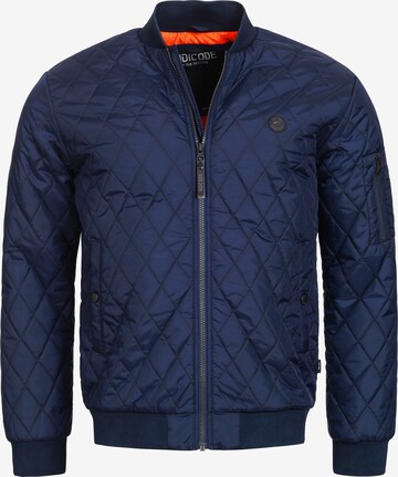 INDICODE JEANS Between-Season Jacket 'Novak' in Blue: front