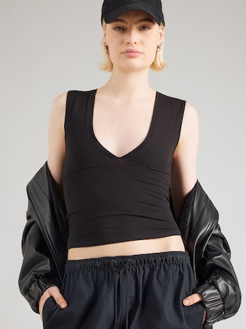 WEEKDAY Toppi 'Pia' värissä musta: etupuoli