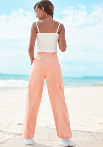 Wide Leg Pantalon cargo BUFFALO en orange