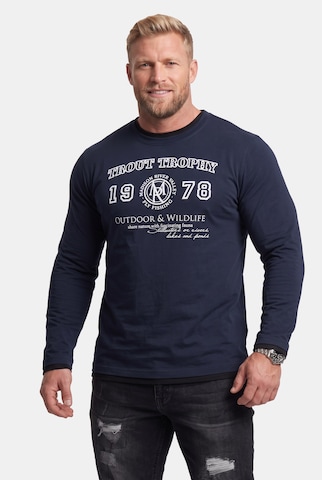 Men Plus Shirt in Blau: Vorderseite