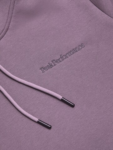 PEAK PERFORMANCE Sweatshirt in Lila