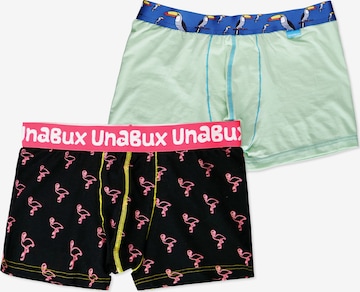 UNABUX Boxershorts in Grün: Vorderseite