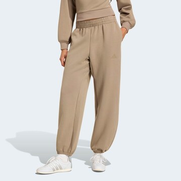 ADIDAS SPORTSWEAR Loose fit Workout Pants in Beige: front