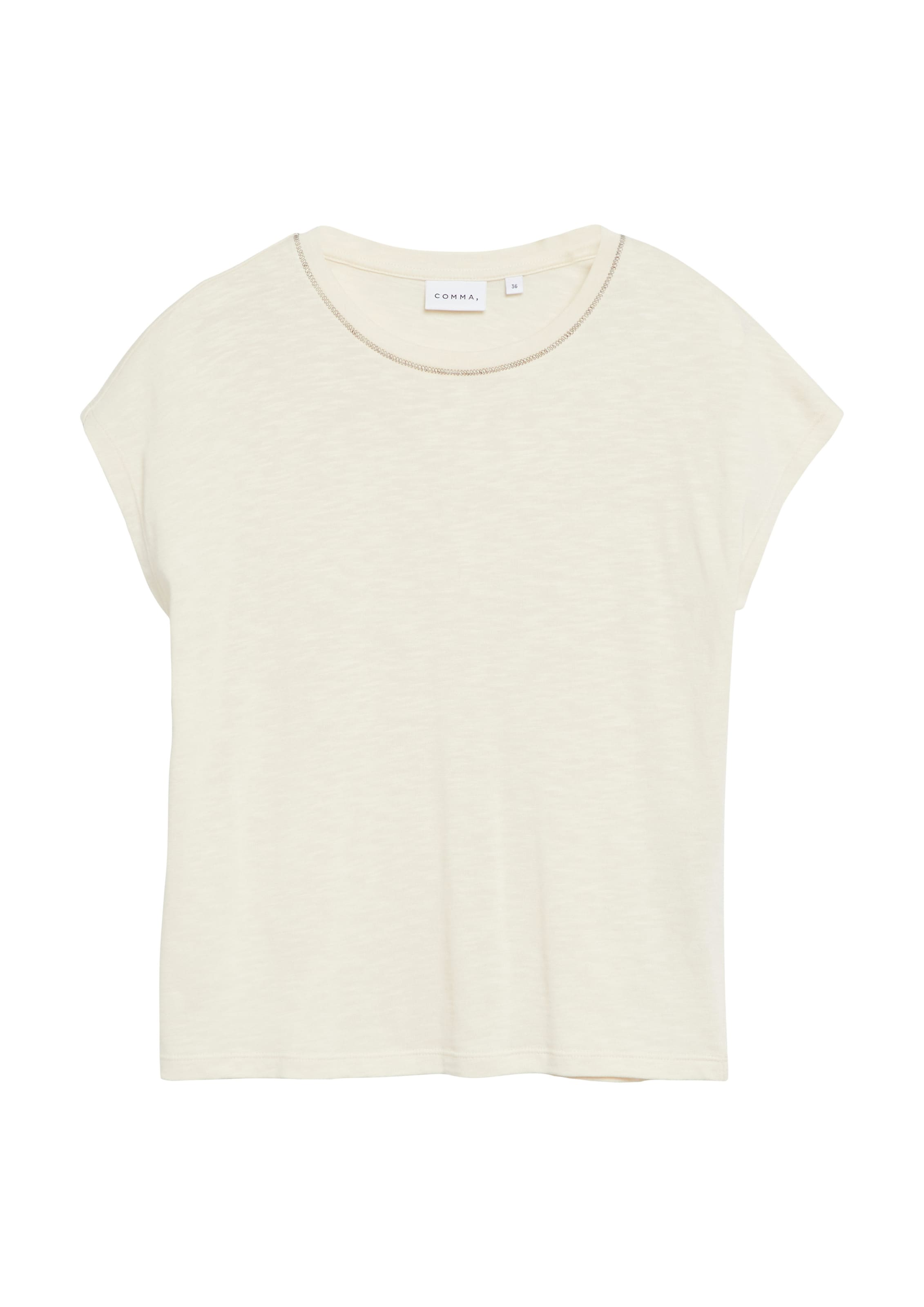 T-shirt COMMA en beige : devant