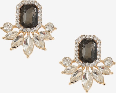 Auskarai 'Nidhika' iš SOHI, spalva – Auksas / juoda / skaidri spalva, Prekių apžvalga