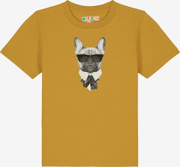 watabout.kids Shirt 'Ein fescher Hund' in Geel: voorkant