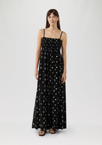 QS Kleid in Schwarz: Vorderseite