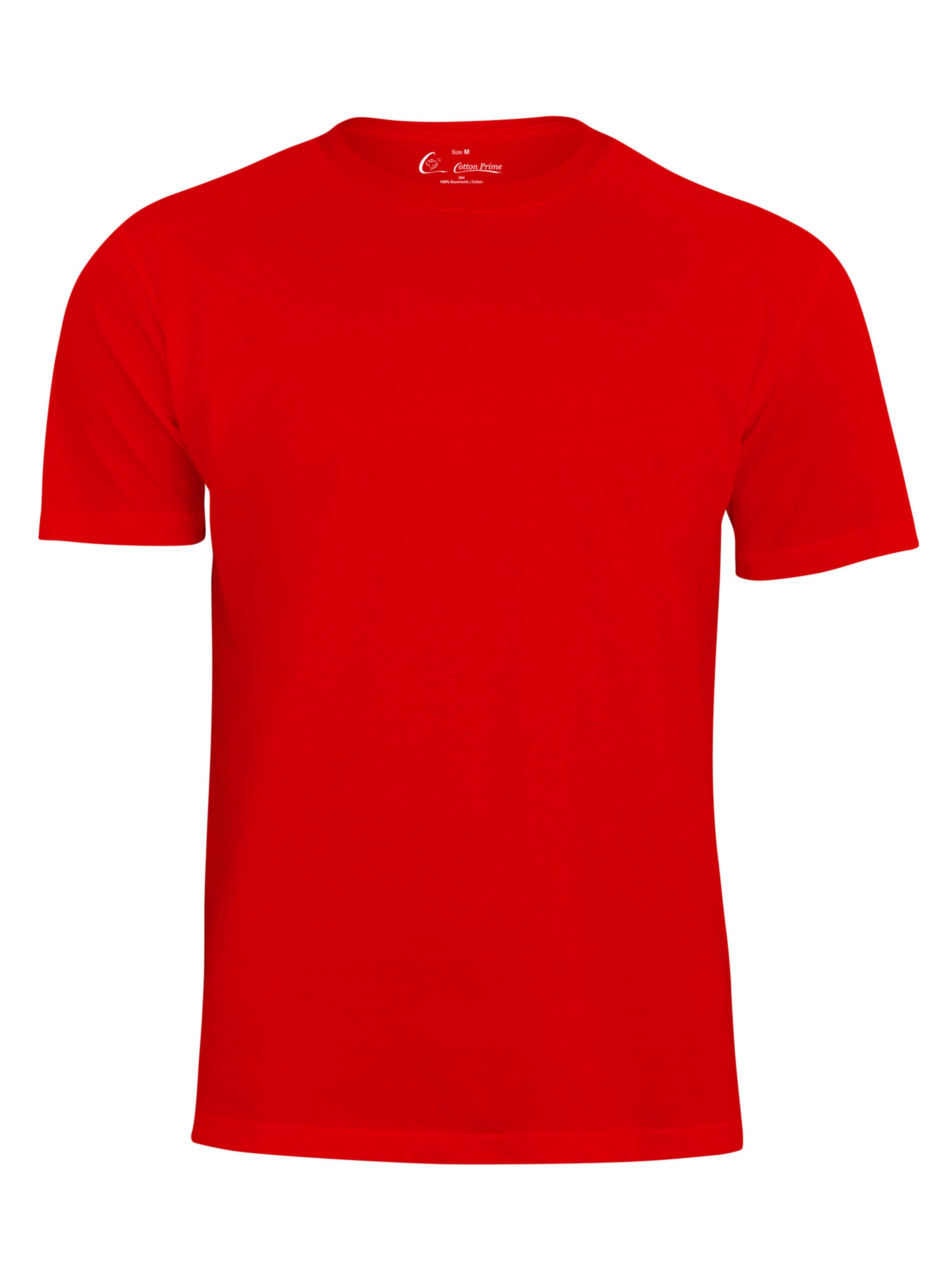 Cotton Prime - Camisa em vermelho: frente