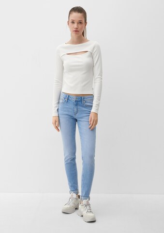 Skinny Jeans de la QS pe albastru