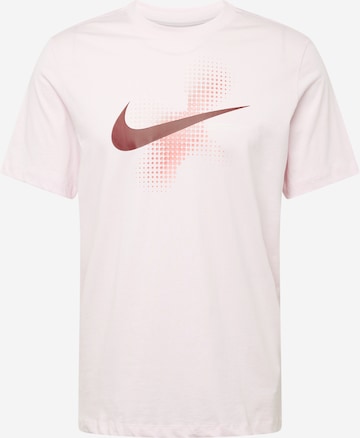 T-Shirt 'SWOOSH' Nike Sportswear en rose : devant