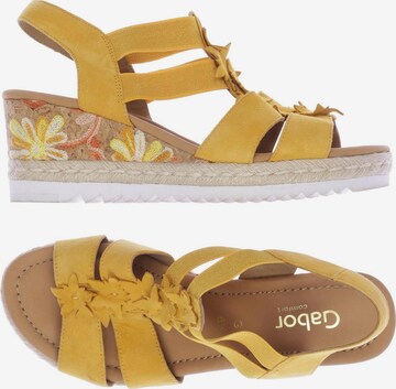 GABOR Sandals & High-Heeled Sandals in 39,5 in Yellow: front