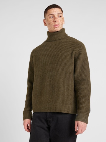 WEEKDAY Sweater 'Renzo' in Green: front