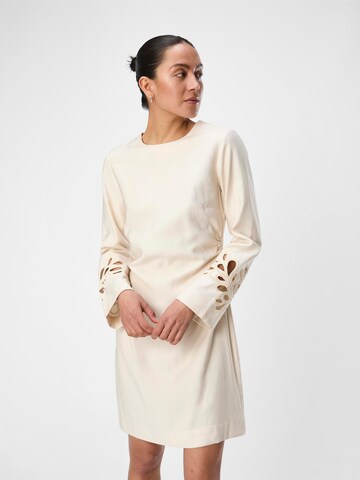 OBJECT Jurk 'MAIKEN' in Beige: voorkant