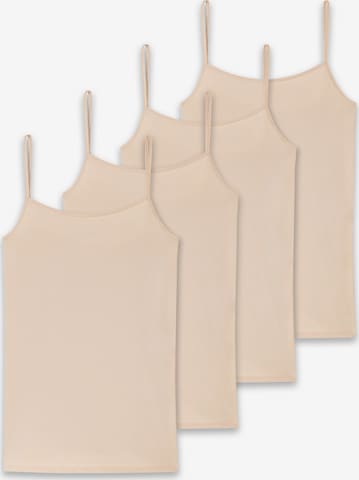Maglietta intima di SCHIESSER in beige: frontale