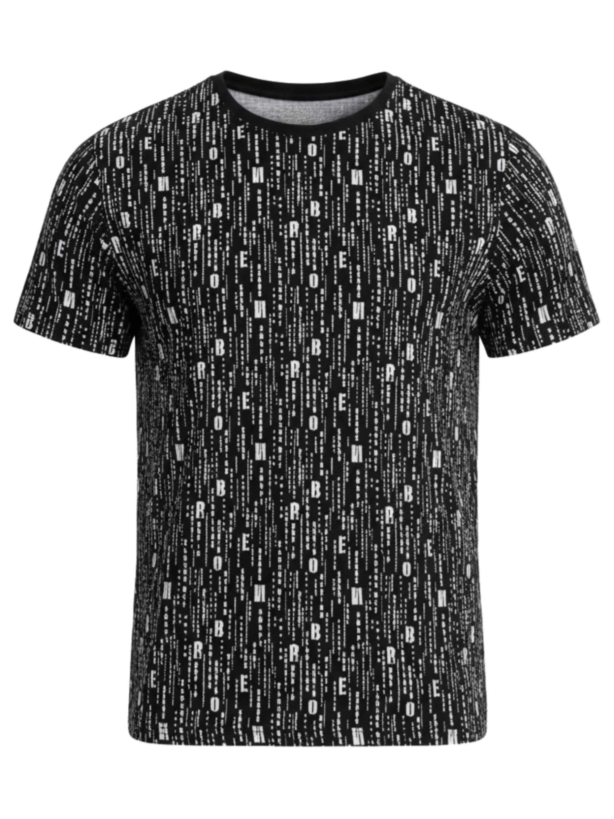 Ombre Shirt in Black: front