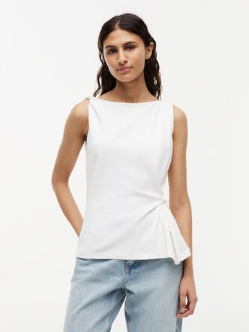 TOMMY HILFIGER Топ в бяло: отпред