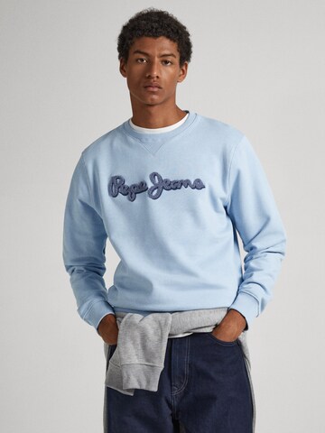 Pepe Jeans Sweatshirt 'RYAN CREW' in Blue: front