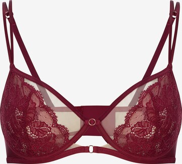 Invisible Soutien-gorge Marc & André en rouge : devant