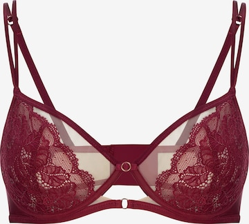 Invisible Soutien-gorge Marc & André en rouge : devant