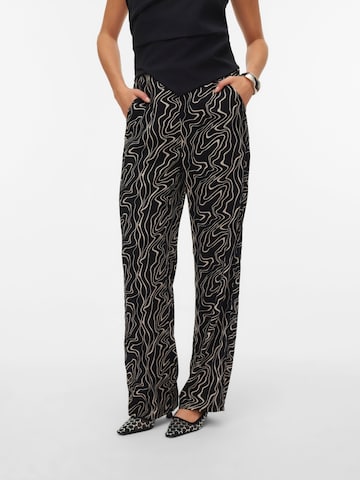 VERO MODA Wide leg Pants 'VMEASY JOY' in Black: front