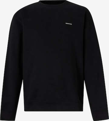 Bluză de molton de la GUESS JEANS pe negru: față